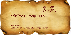 Kátai Pompilla névjegykártya